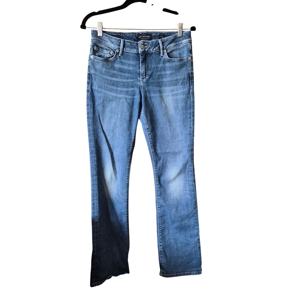 Lucky Brand Bridgette Skinny Jeans Womens 6 28 Medium Wash Denim Mid Rise Blue